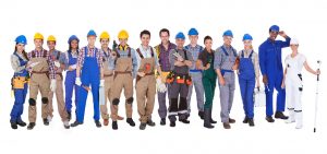 Water Leak Repair Team with equipment