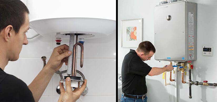 professional check water heater